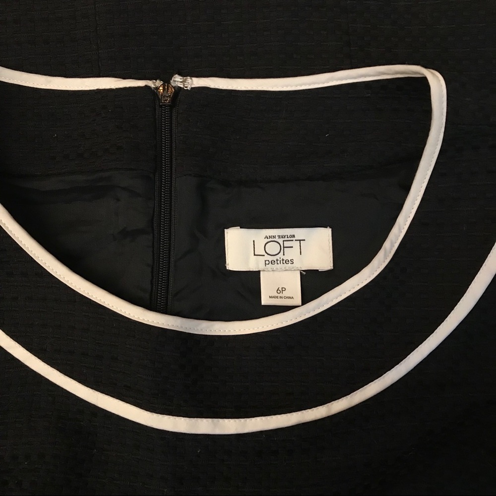Anne Taylor Loft Black and White Shift Dress - Picture 3 of 3